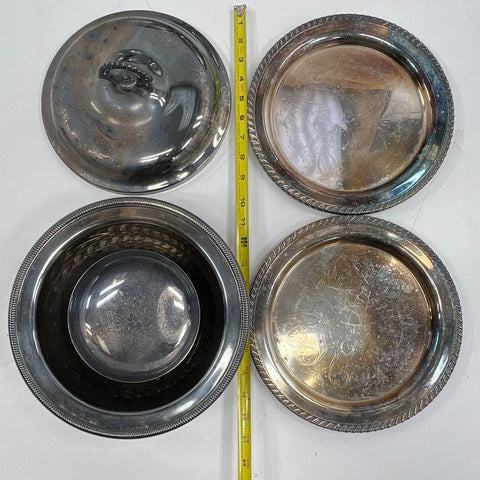 Reed & Barton International Silver Plate 11pc Lot Holloware Bowls Trays