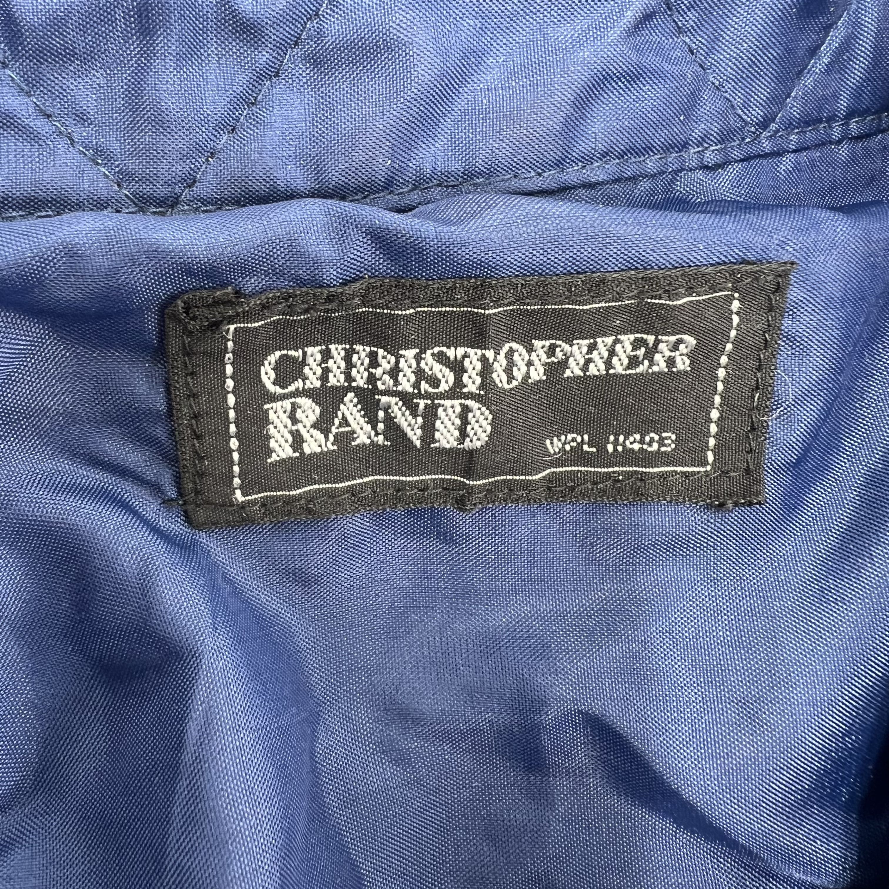Vintage 70s/80s Christopher Rand Quilted Lined Wool Plaid Flannel Shacket Sz XL