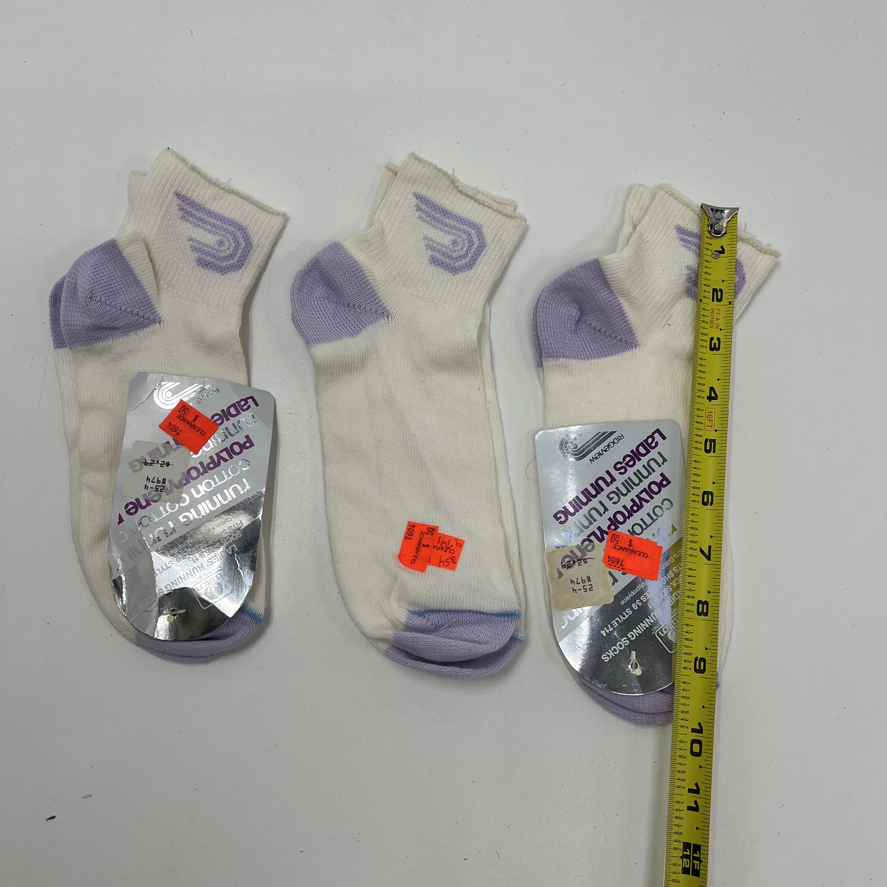 NWT Ridgeview Polypropylene Ladies' Running Socks 3 Pairs Vintage Deadstock