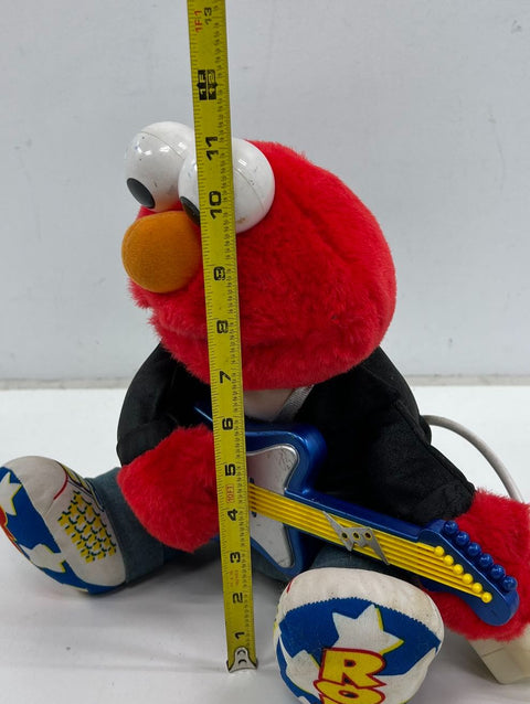 Vintage 1996 Tyco Rock & Roll Elmo Sesame Street Animated Plush Toy Tested