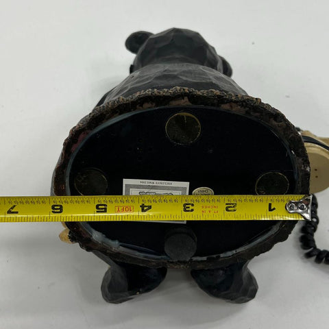 Collections Etc Black Bear Novelty Telephone Push Button Rustic Cabin Decor