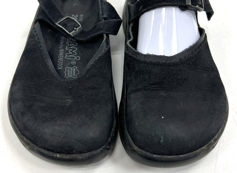 Tatami Birkenstock Black Suede Mary Jane Clogs Mules Shoes Size EU 38 US 7