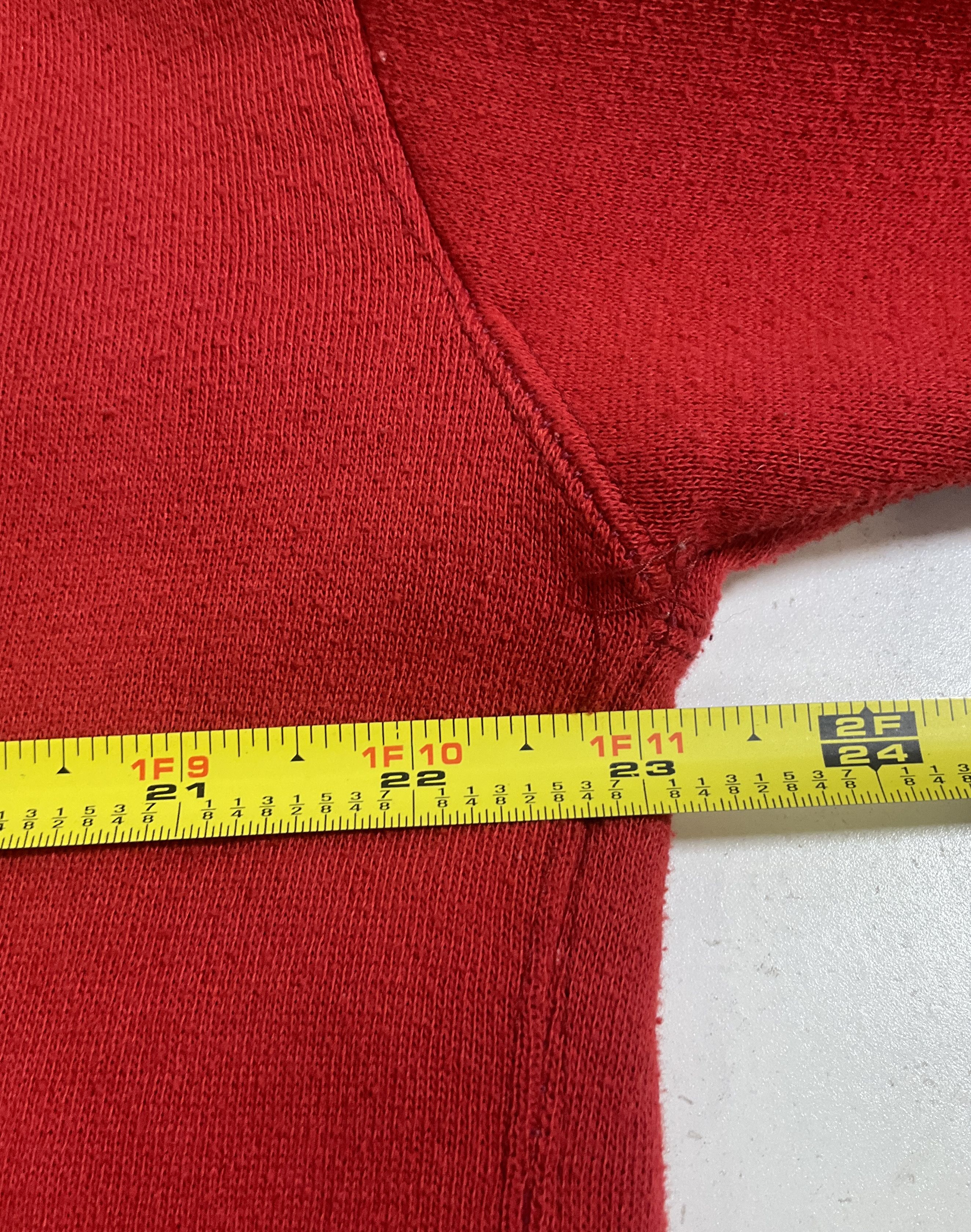 Vintage Y2K JAB Red Thermal Lined Full Zip Hoodie Sweatshirt Men's Size L
