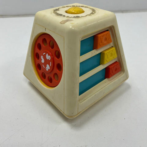 Vintage Fisher-Price Toy Lot Music Box Roll-A-Round Activity Center 70s-90s