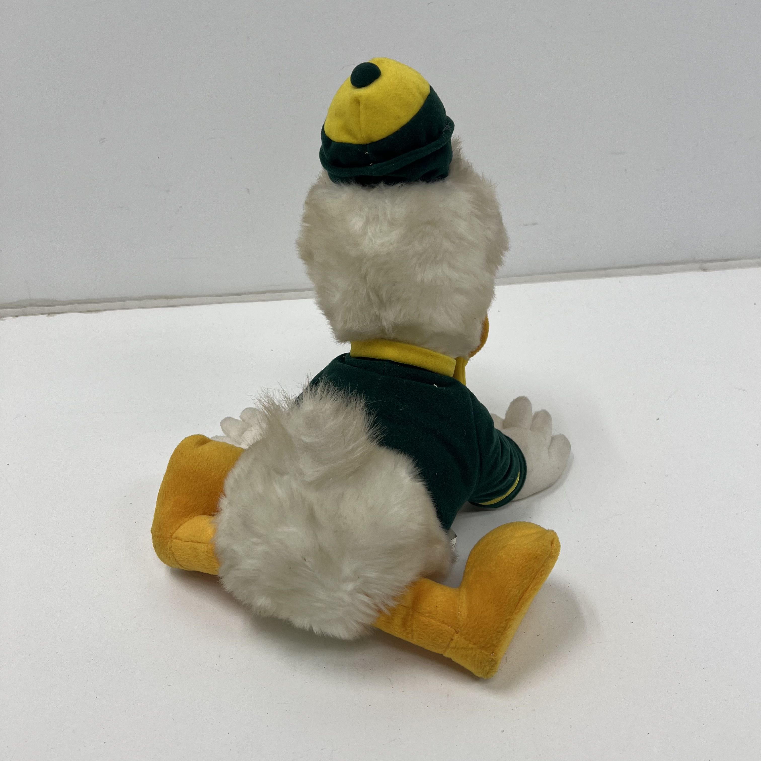 Vintage 90s Disney Oregon Ducks Mascot Plush The Duck Puddles Stuffed Animal