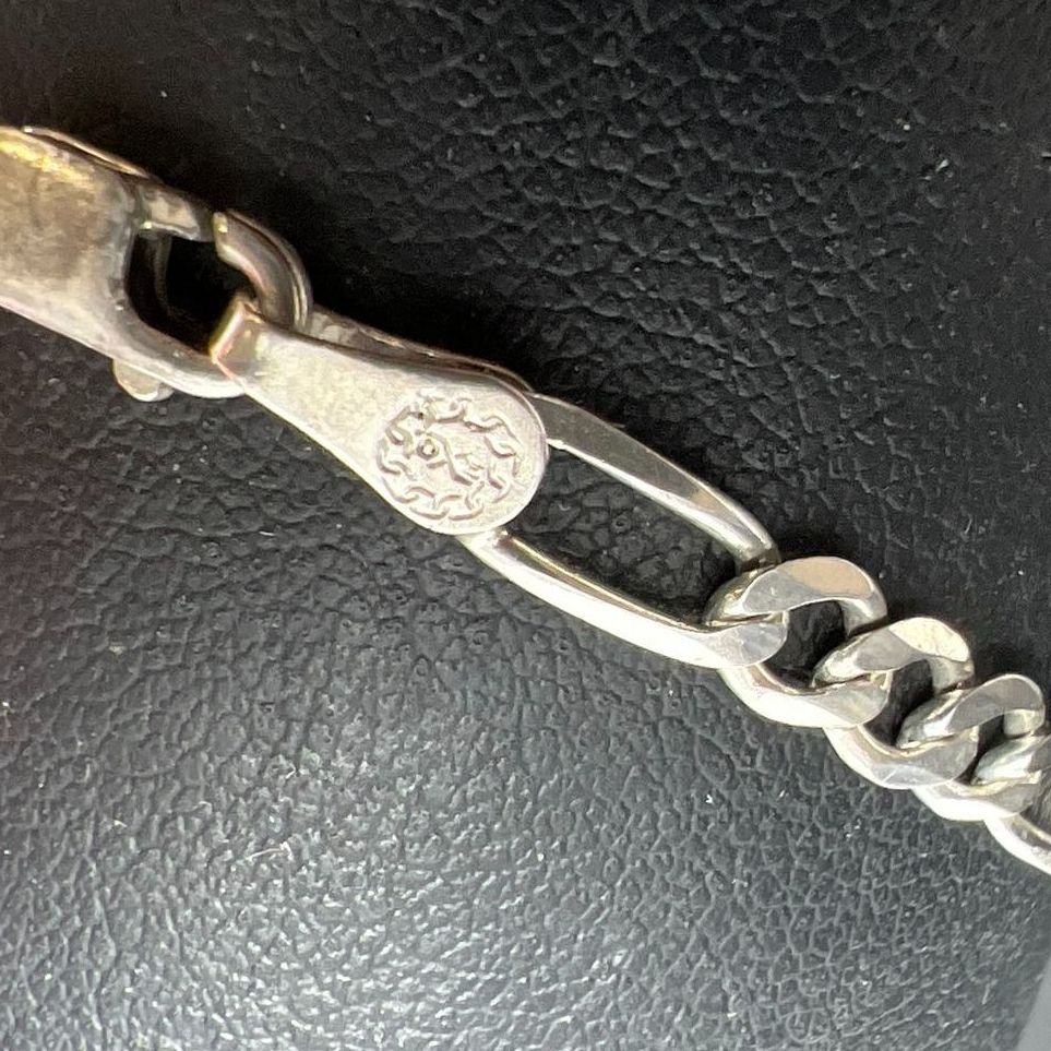 OXE Sterling Silver Figaro Chain Bracelet 4.34g