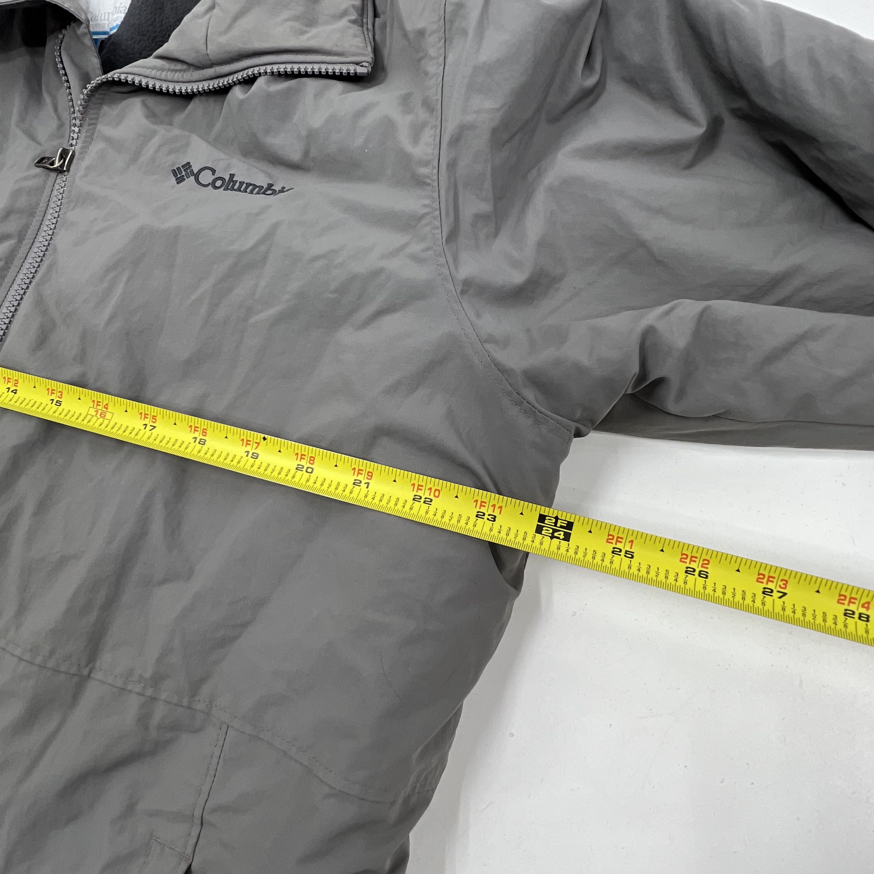 Columbia Mountainside Fleece Lined Full Zip Jacket Men's M Gray