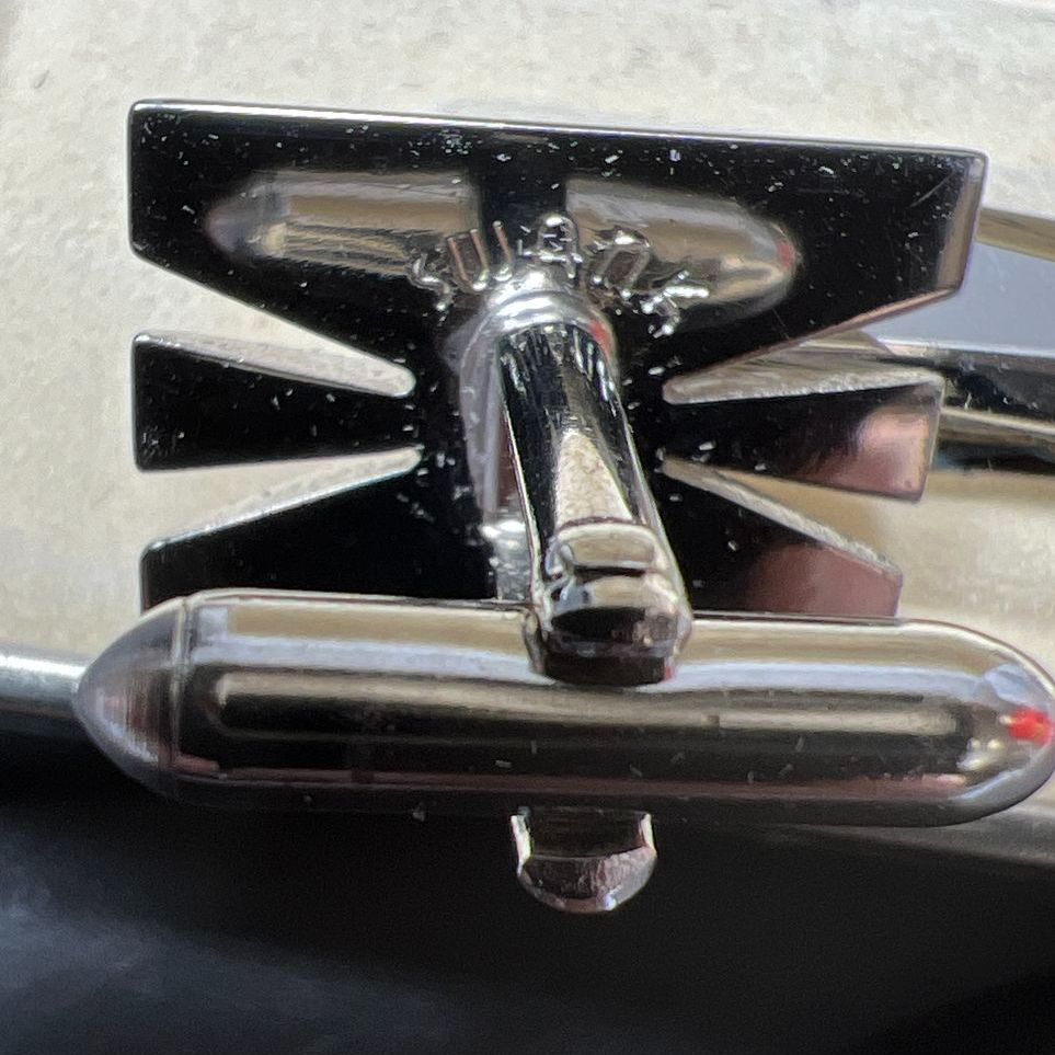 Swank Men's Silver tone Cufflink & Clip IOB