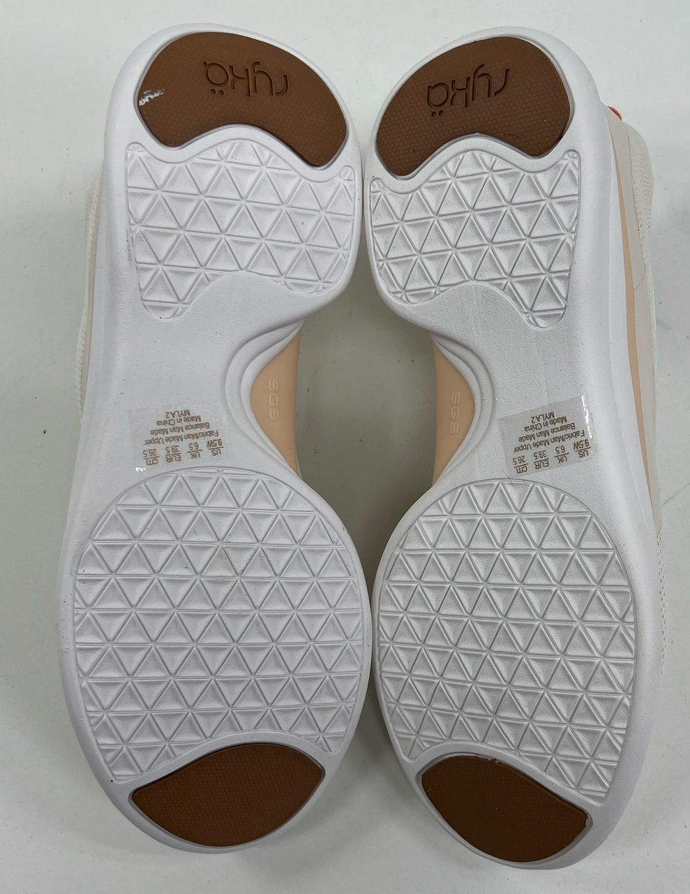 NIB Rykä Myla 2 Ivory Beige Mesh Sneaker Casual Style Shoes Women's Size 9.5