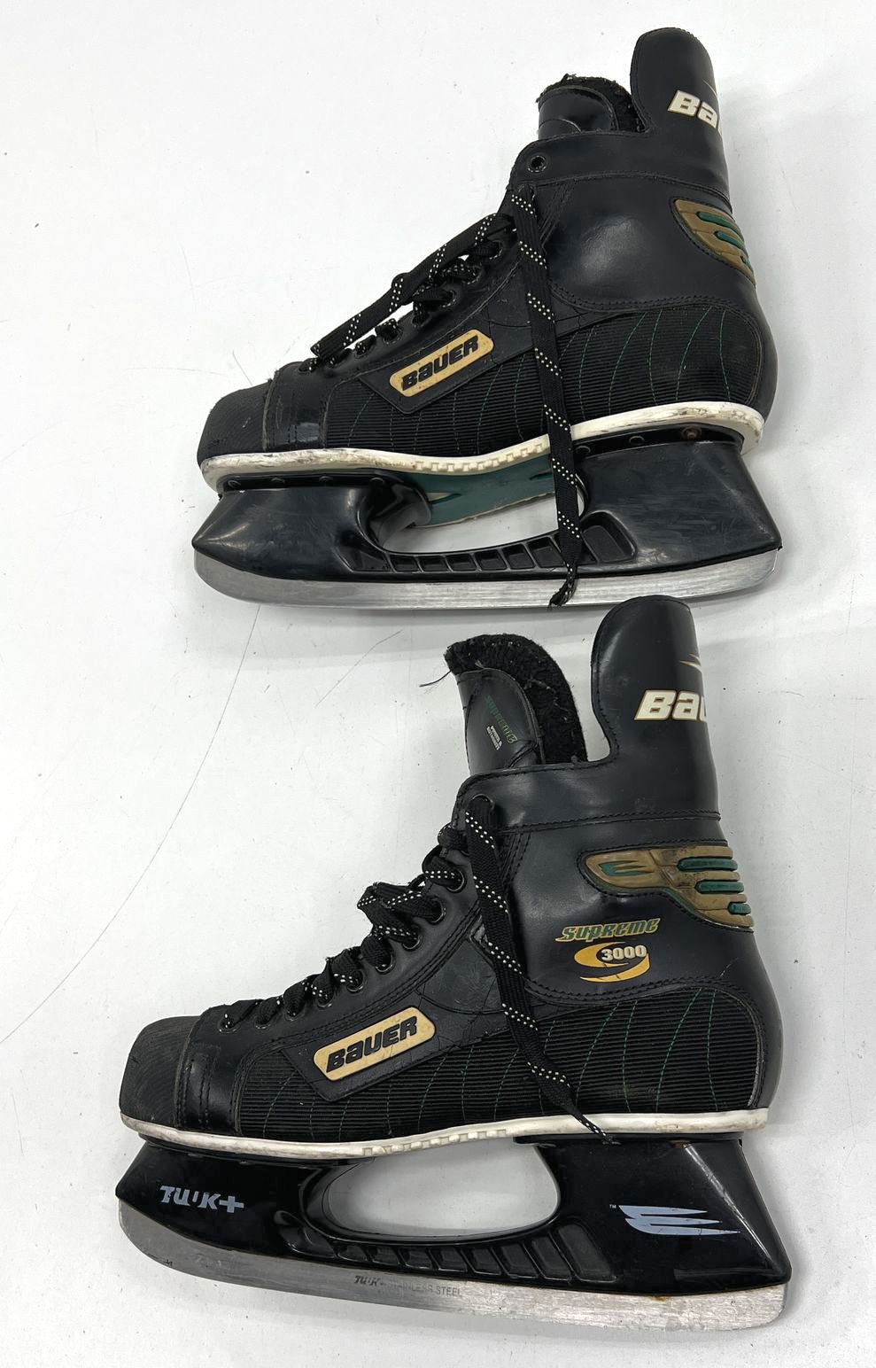 Bauer Supreme 3000 Ice Hockey Skates w/ TUUK+ Blades Vintage