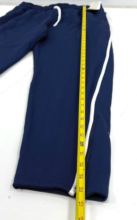 NWT Adidas W SLA K Pant Navy Blue Aeroready Ankle Zip Track Pants Women's L