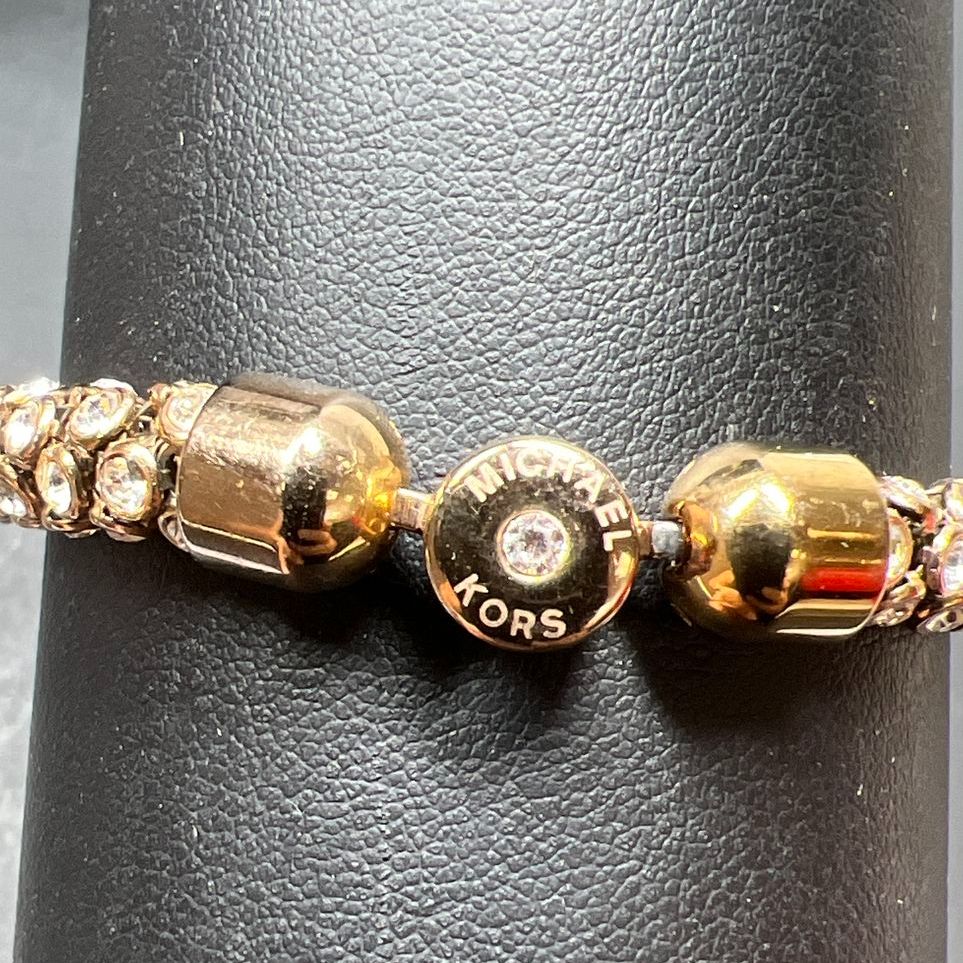 Michael Kors Rhinestone Bronze tone Bracelet