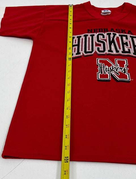 Vintage 90s Nebraska Huskers NCAA Football Jersey Logo 7 Made in USA Sz L