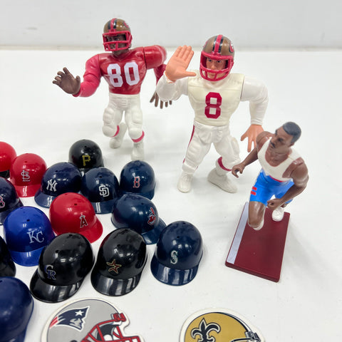 1989 Starting Lineup Jerry Rice Steve Young Lot NFL MLB NBA Mini Helmets Figures