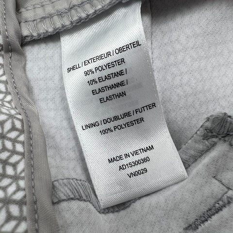 Adrianna Papell Gray Geometric Print Kate Fit Pants Trousers Women's 14 NWT