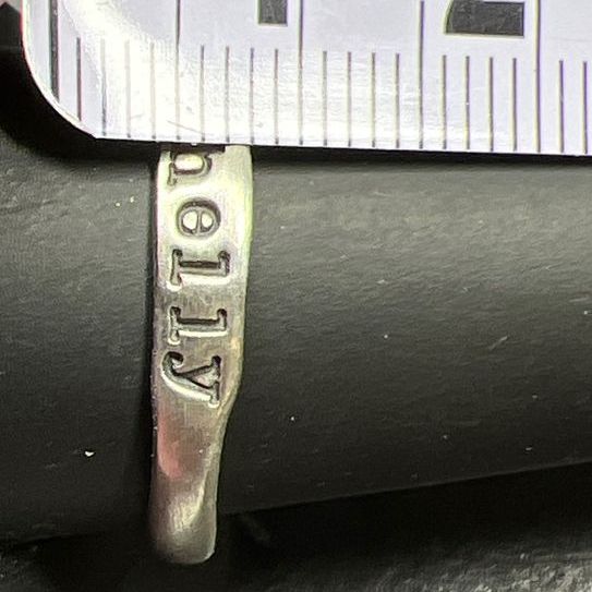 925 Sterling Silver Name Shelly Band Ring Size 11