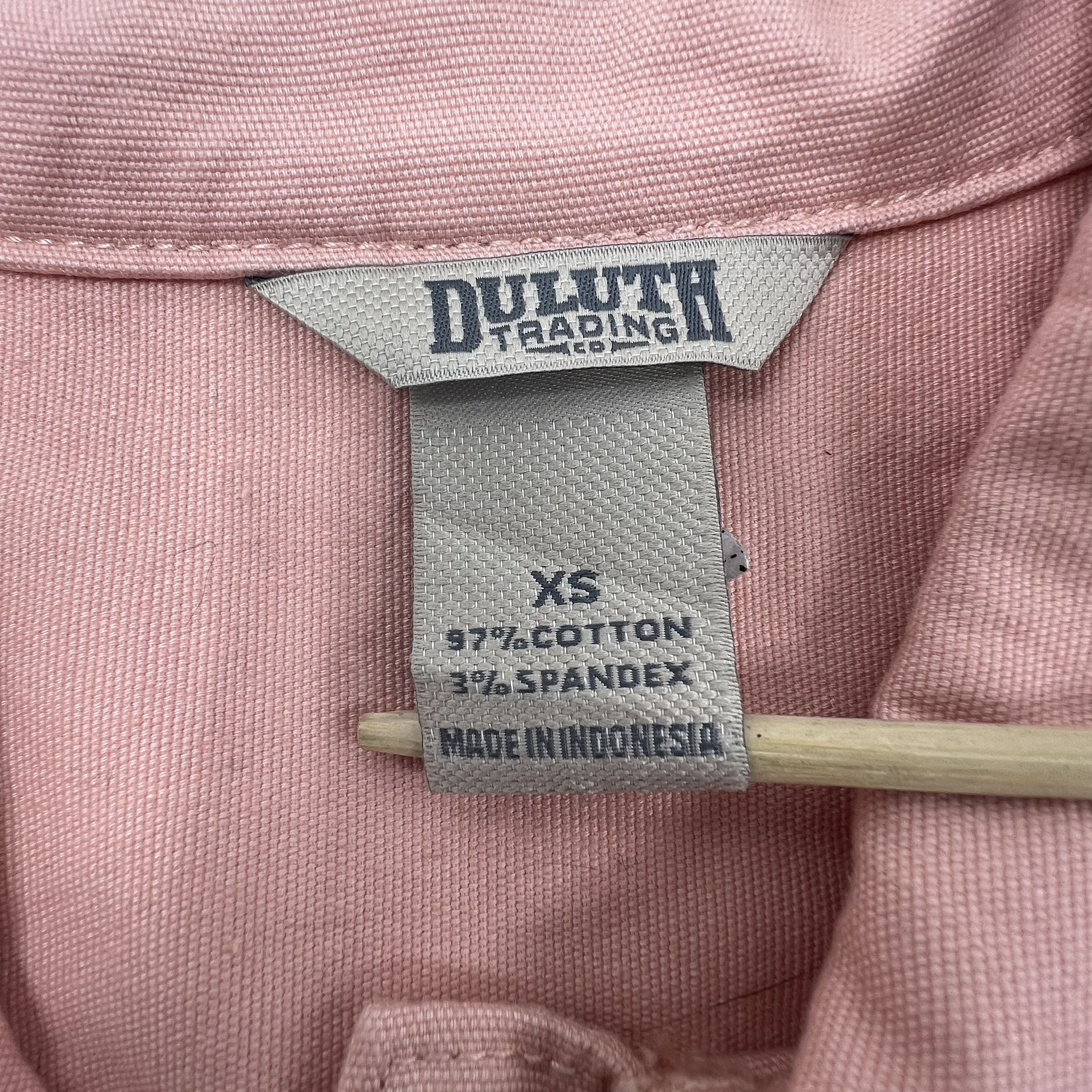 NWT Duluth Flex Fire Hose Collection Utility Button Up Pink Dress - Size XS