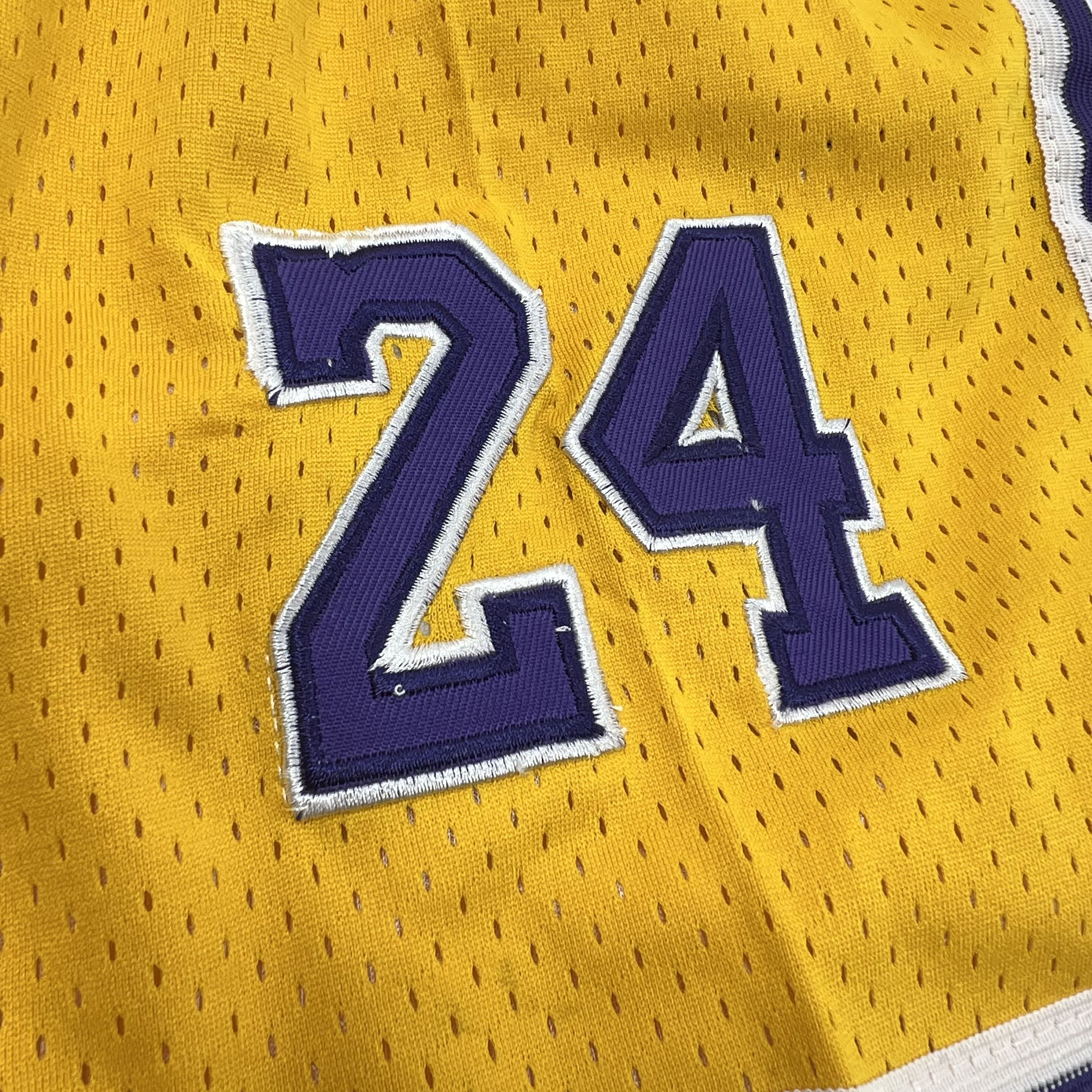 Unbranded Black Mamba Lakers Tribute Mesh Basketball Shorts Yellow Purple Men's