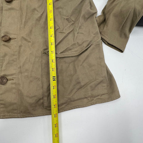 Vintage 80s Bob Allen Tan Padded Shooting Hunting Jacket Coat Men's 48