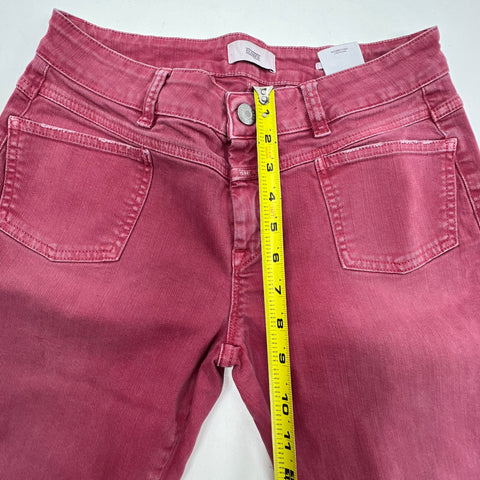 Closed Pedal-X Dusty Rose Garment Dyed Straight Leg Jeans Women's Size 28