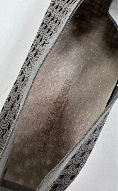 Ilse Jacobsen Tulip Perforated Slip On Loafers Grey Women's Size EU 39
