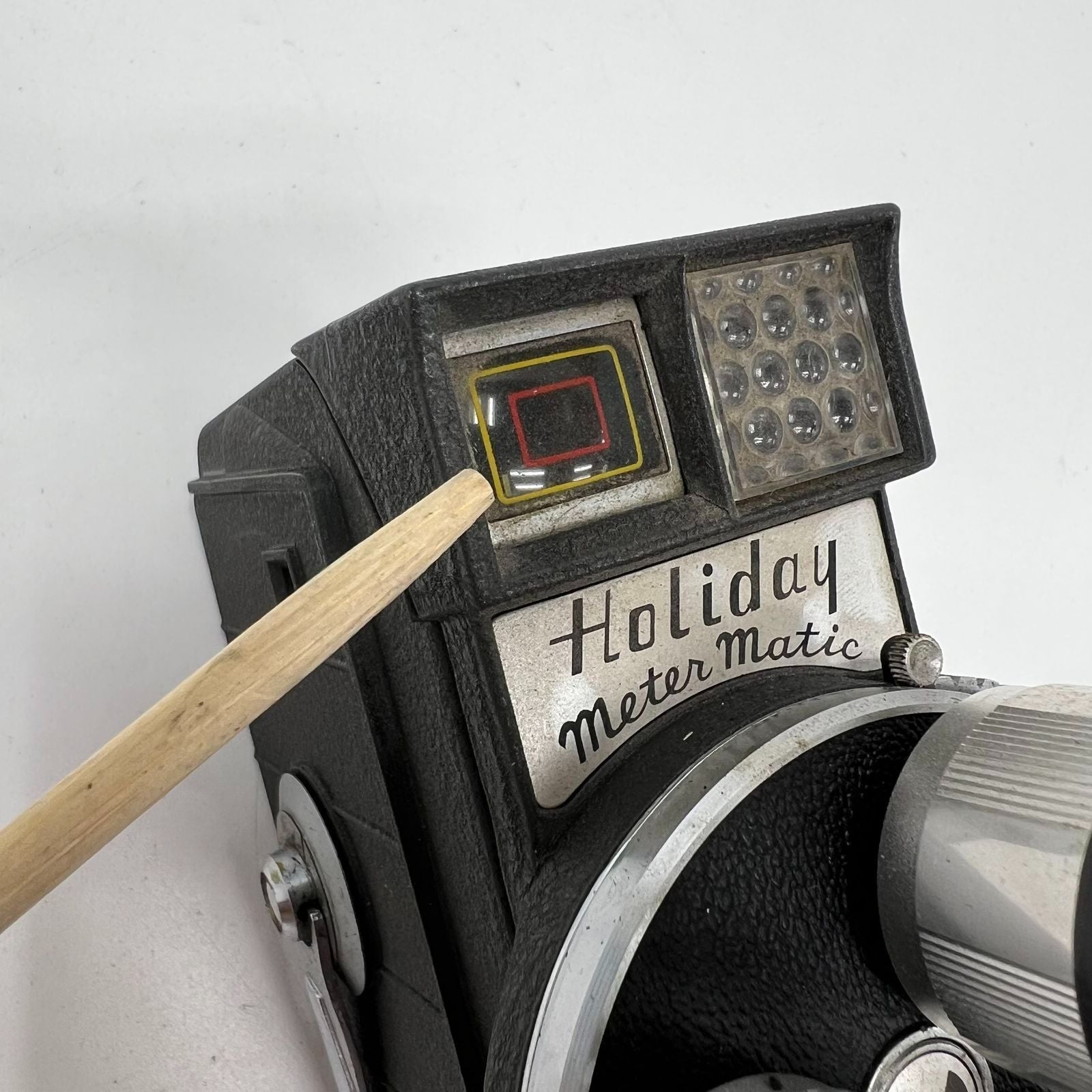 Vintage 1960s Mansfield Holiday Meter Matic 8mm Cine Turret Camera Kit w Case