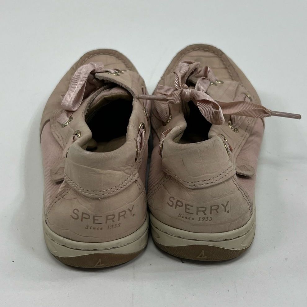 Sperry Pink Leather? Loafer Slip In Casual Lace Up Shoes Women's Size 7