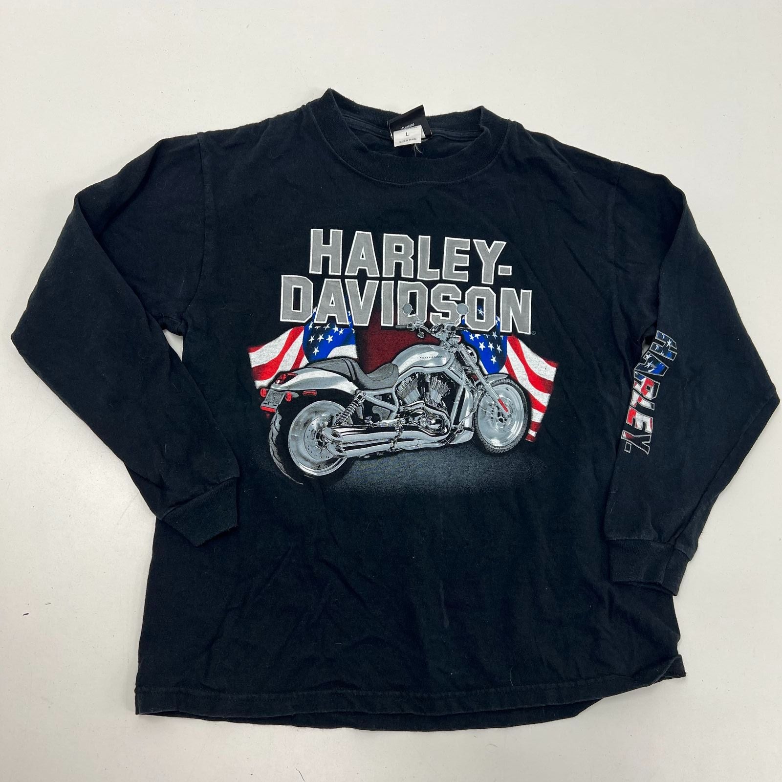 Lot of 3 Harley Davidson Black Tops Kids Shirts Mixed Size SM-LG