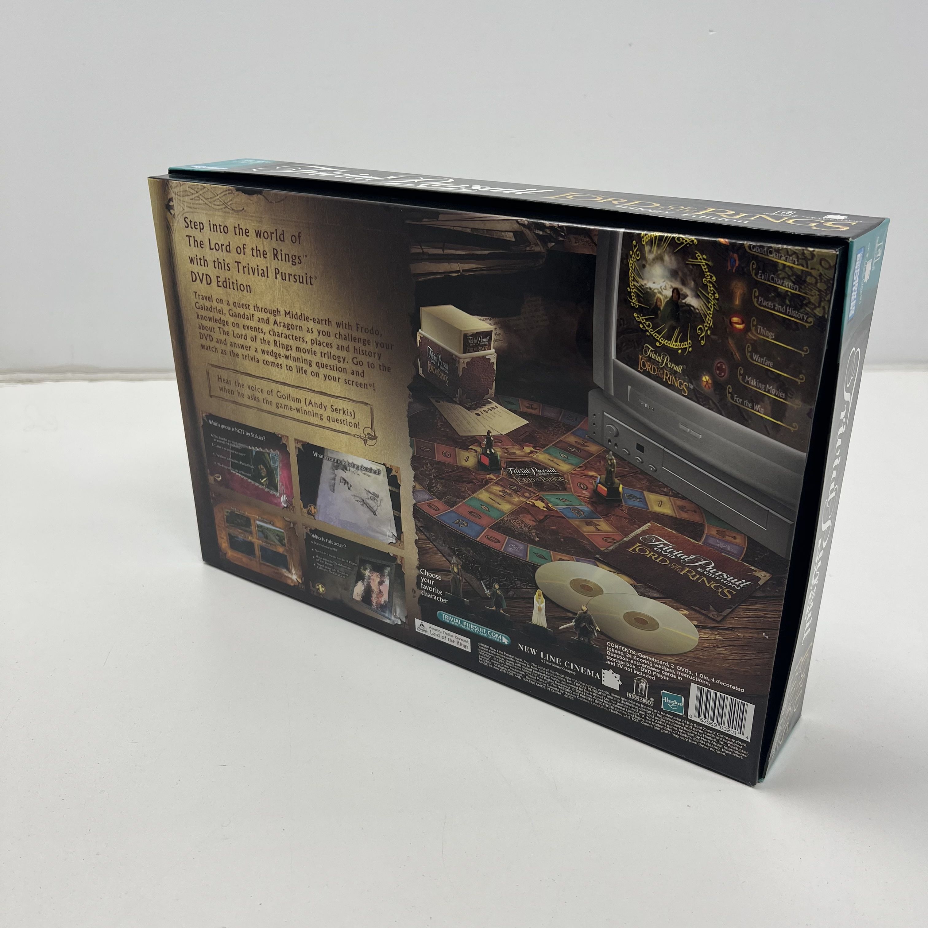 Trivia Pursuit DVD Lord Of The Rings Trilogy Edition Sealed Game Pieces IOB