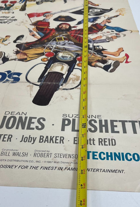 Vintage Lot of 3 Disney One Sheet Movie Posters 60s 70s 80s Theatrical