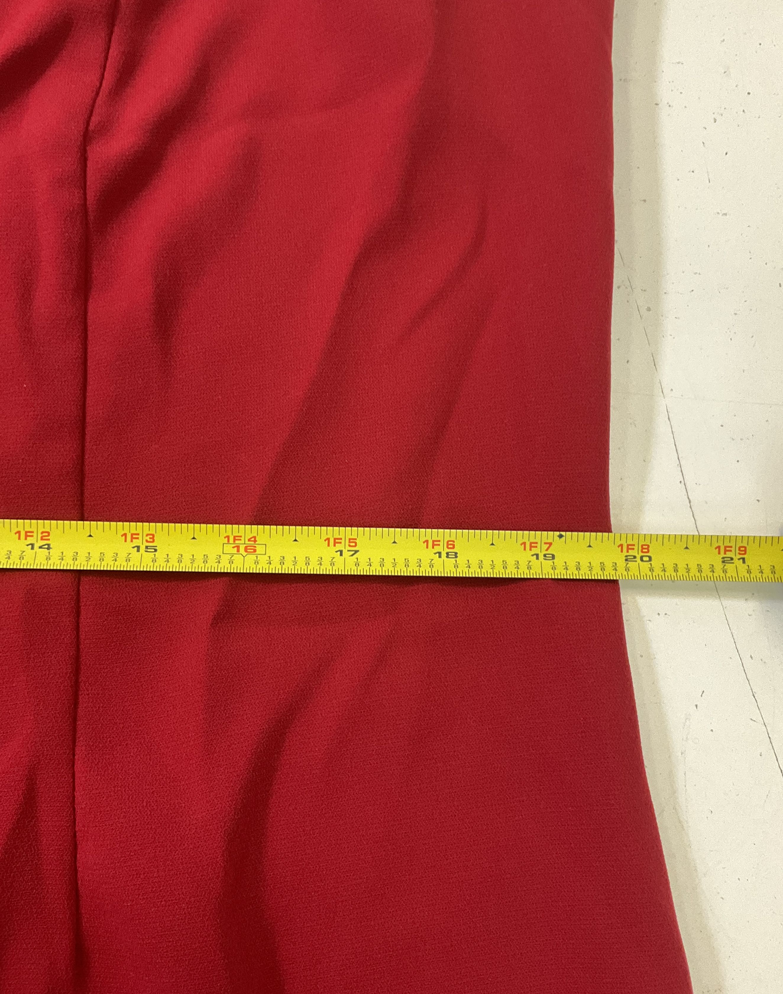 Just In Thyme Ltd Women's Red Sleeveless Sheath Dress Size 16 Vintage