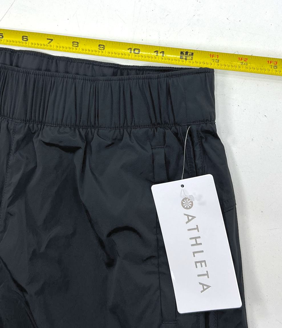 Athleta Black Rise Pant Water Repellent Track Pants Women's XS NWT