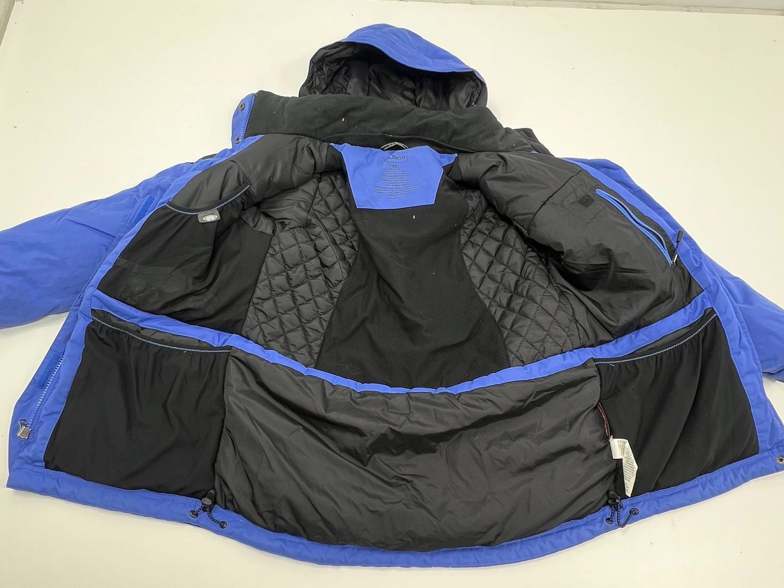 L.L. Bean Blue Primaloft Insulated Hooded Puffer Jacket Womens XS