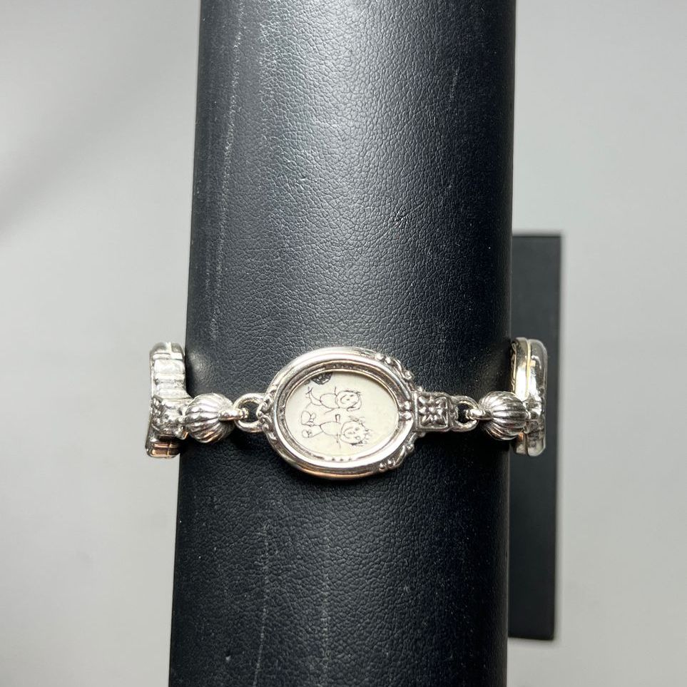 Brighton Memory Lane Photo Frame Charm Silver Plate Bracelet NWT