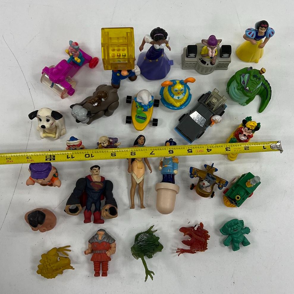 Vintage 90s Toy Figure Lot 30+ Disney Mario BTTF Superman Fast Food Premiums