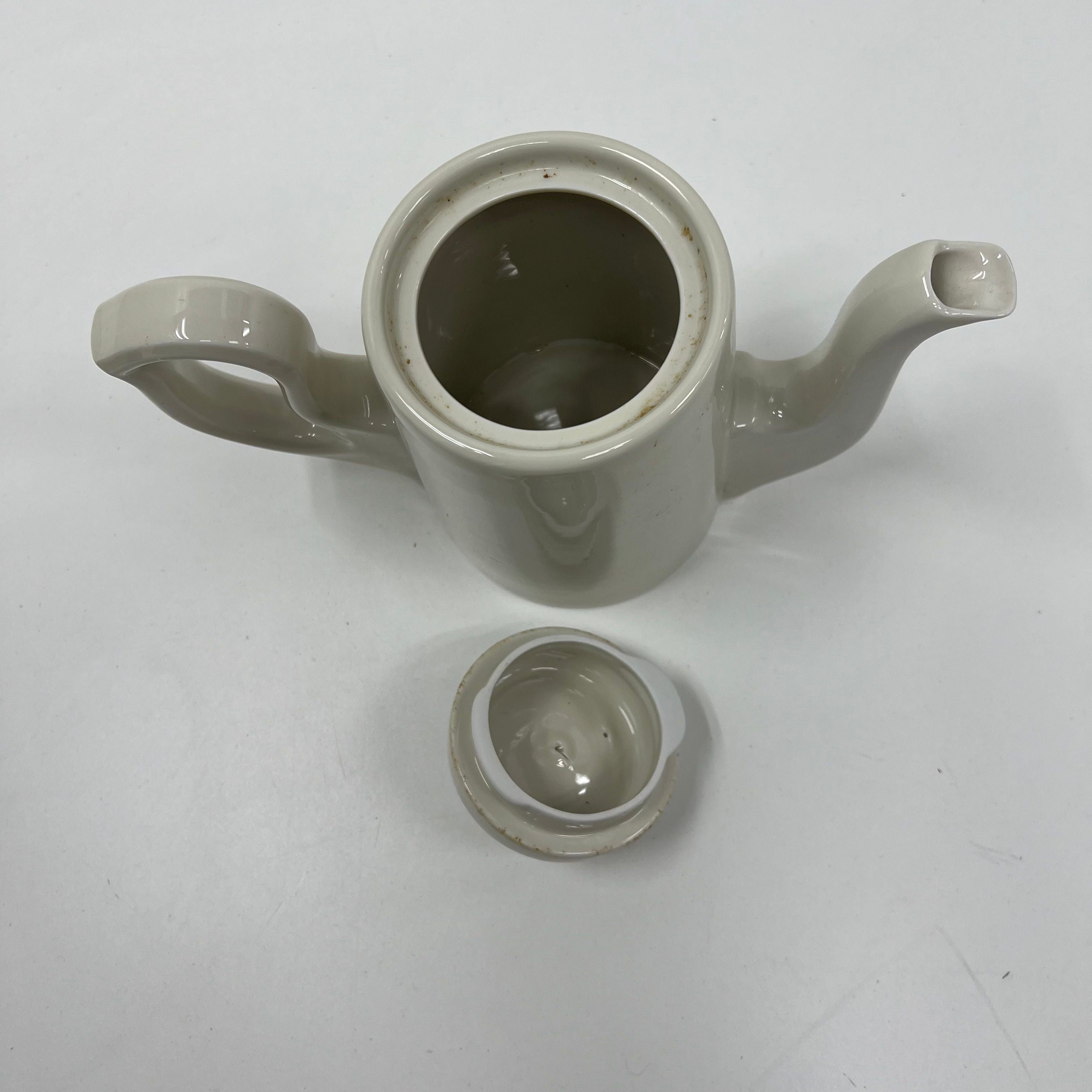 Vintage Porcelain Teapot with Insulated Silverplated Metal Cover