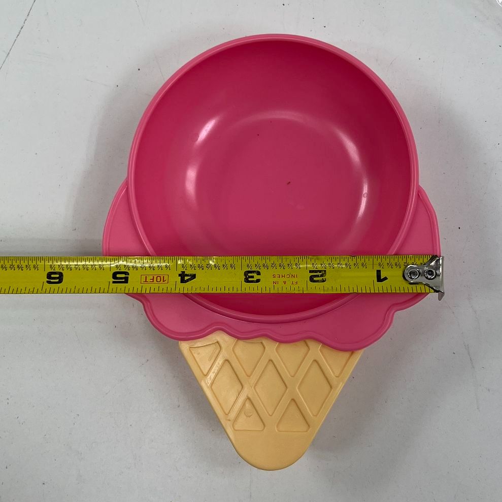 Vintage 1986 Itemakers Ice Cream Cone Bowl Set of 4 Retro 80s Kitchen Taiwan