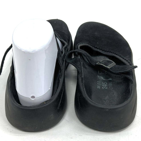 Tatami Birkenstock Black Suede Mary Jane Clogs Mules Shoes Size EU 38 US 7