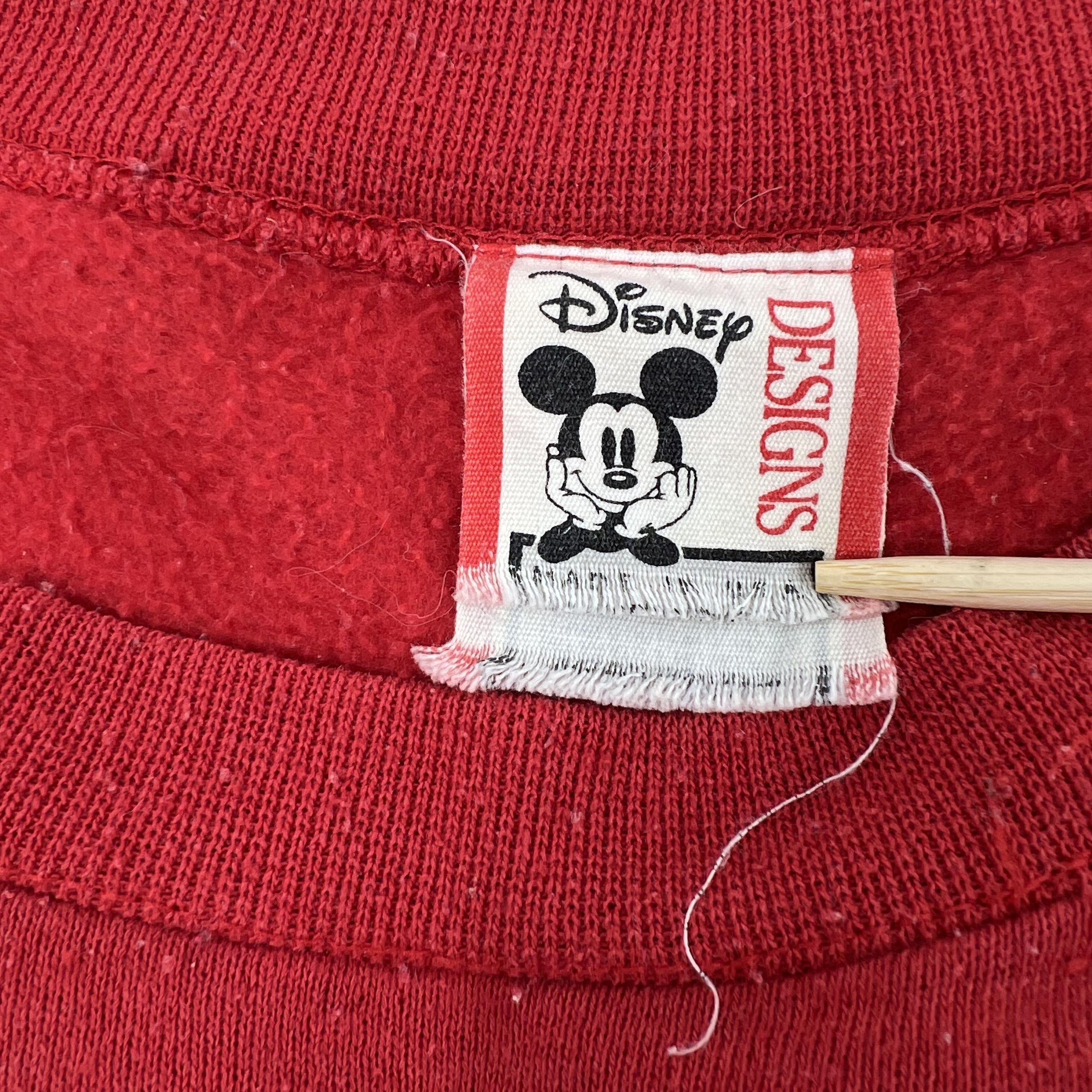 Vintage Disney Designs Mickey Mouse Crewneck Italy Epcot Center Women's XL