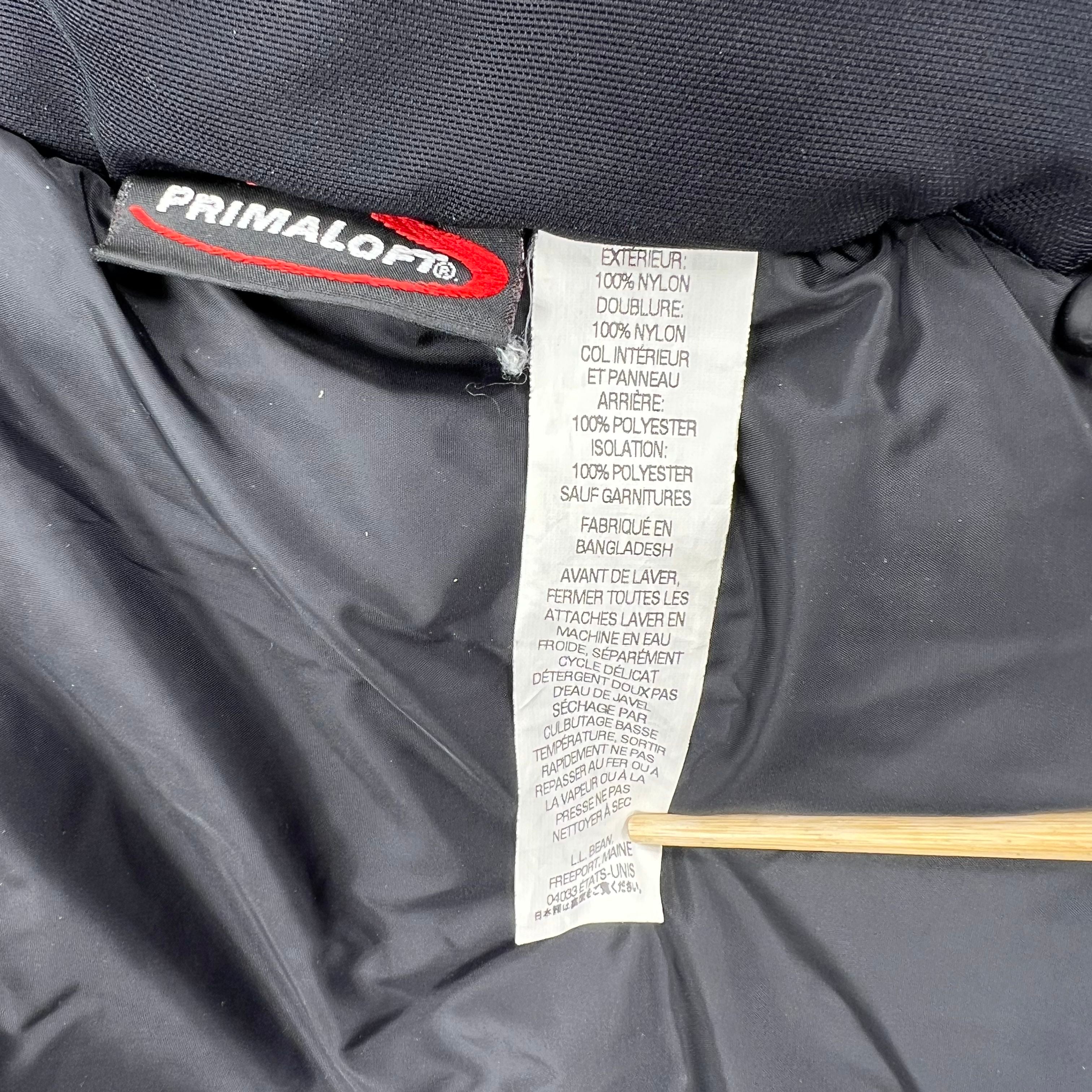 L.L. Bean Blue Primaloft Insulated Hooded Puffer Jacket Womens XS