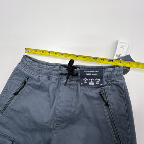 NWT Hollister Gray Advanced Stretch Tapered Cargo Jogger Pants Men's XS