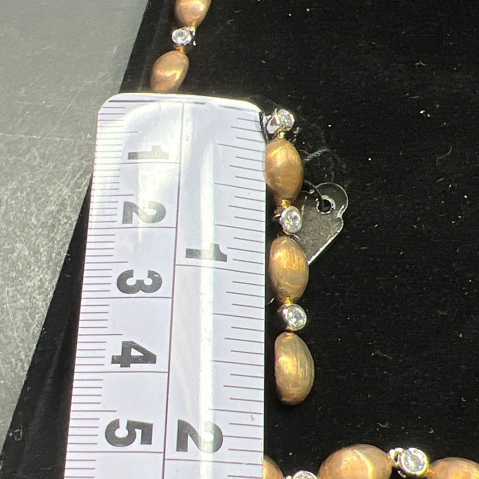 Gold Plate Rhinestone Earrings and Necklace Set