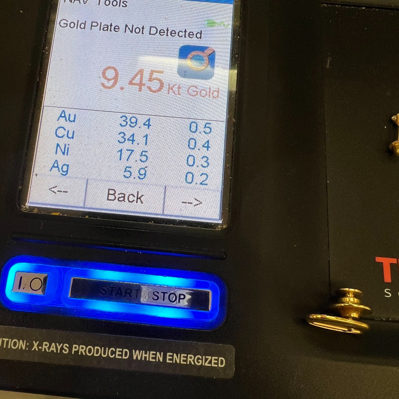 1/10 10K Gold Filled Oval Cross Pin 1.38g