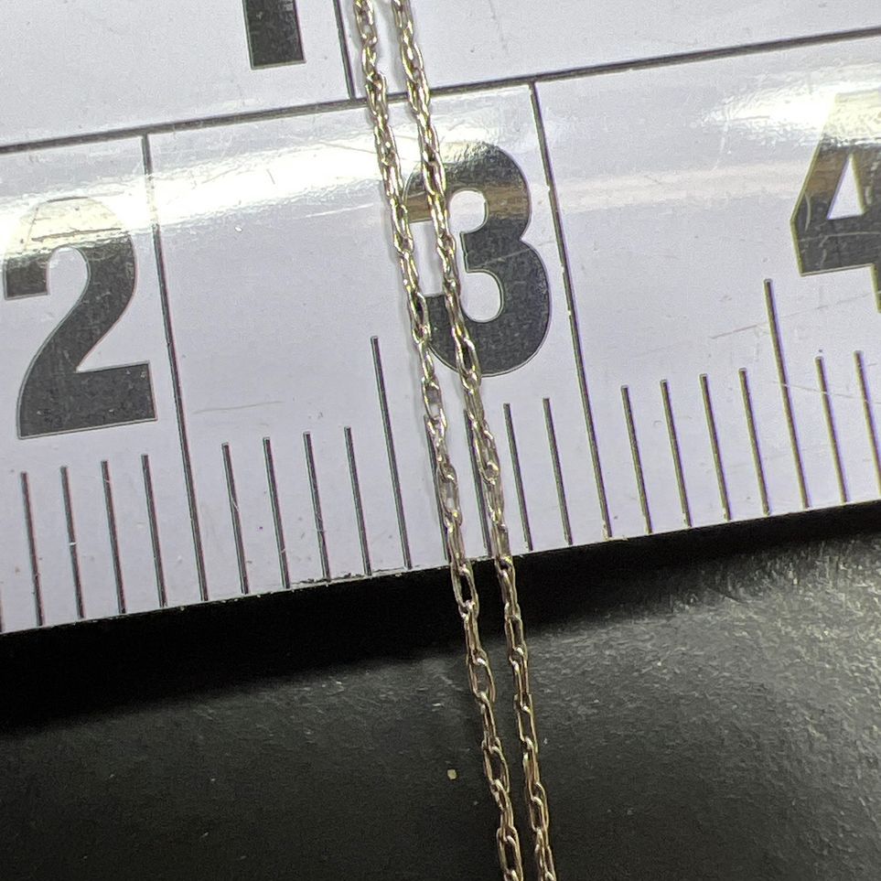 Michael Anthony 10K White Gold Textured Heart Pendant Necklace 1.36g