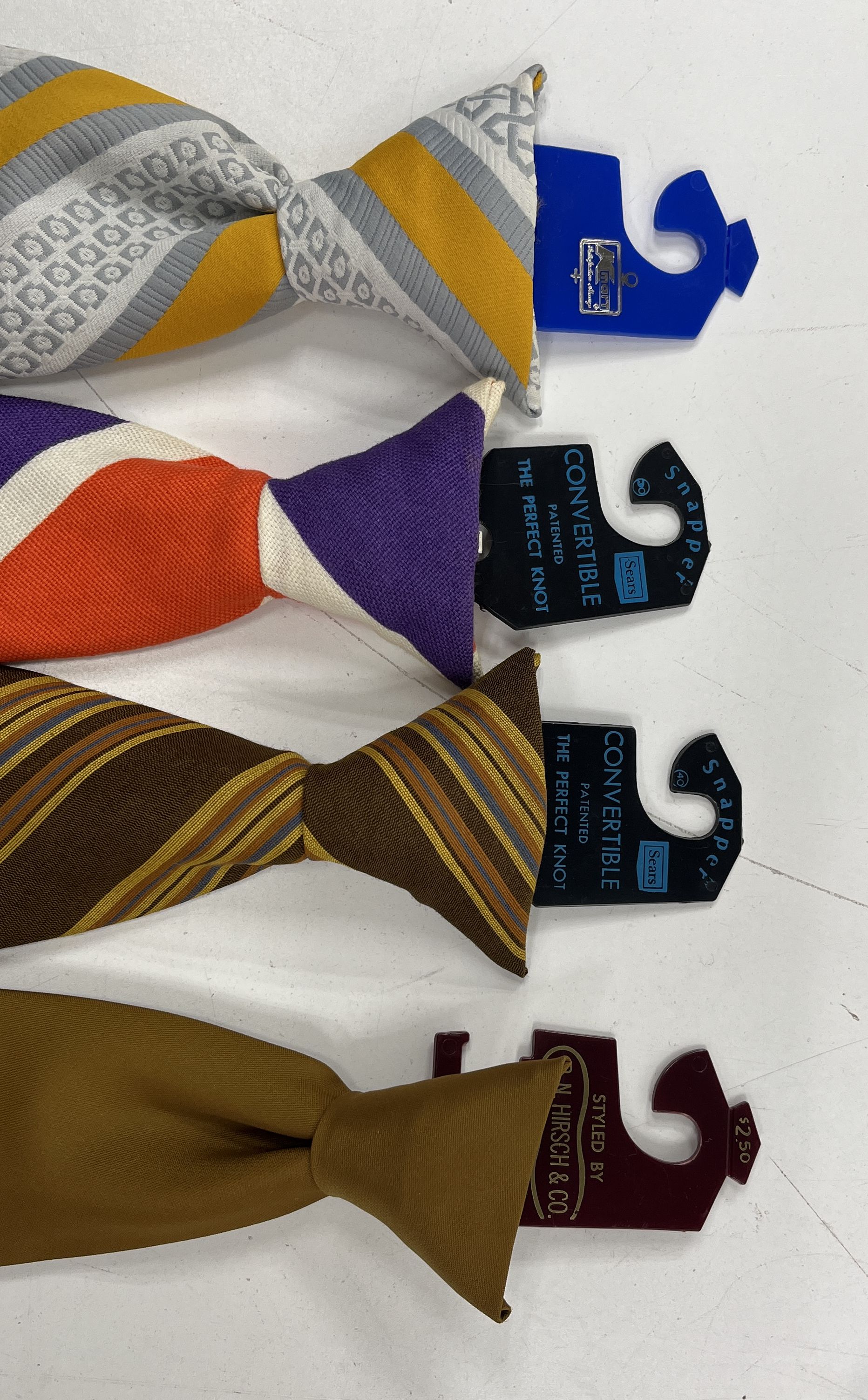 Lot of 9 Vintage 70s Mens Neck Tie Sulka Sears Striped Paisley Silk Polyester