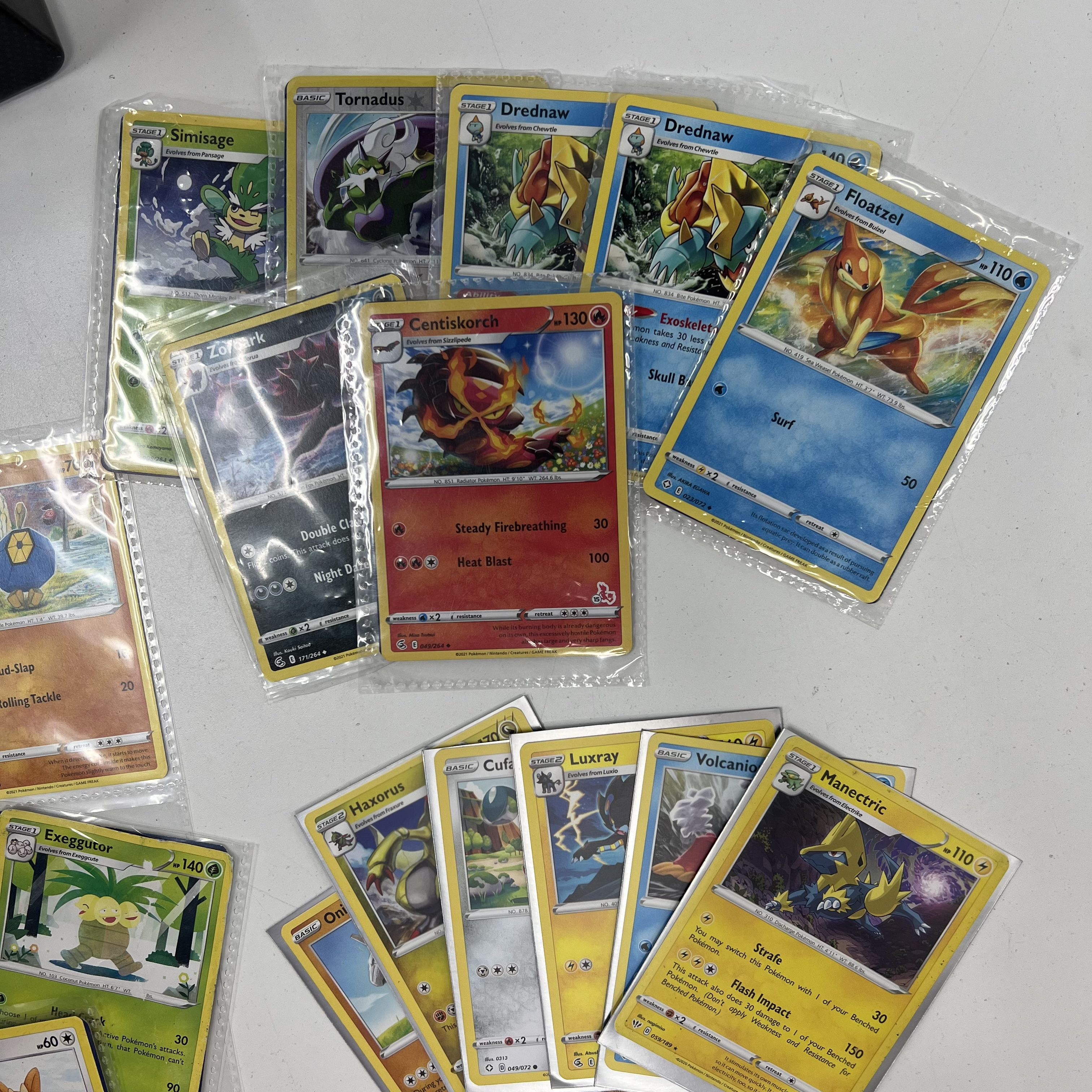 Pokemon Card Lot Modern Holo Hoopa V with 2 Tins Collector Chest & Binder