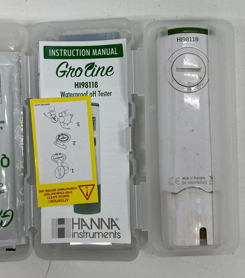 Hanna Instruments HI98118 GroLine Waterproof pH Tester Digital Meter with Case