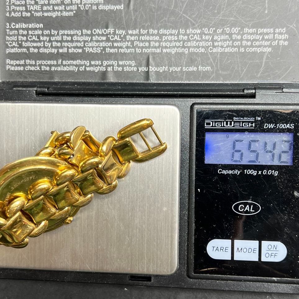 Fendi Gold Plate 700G 001-276 Wristwatch Working New Battery