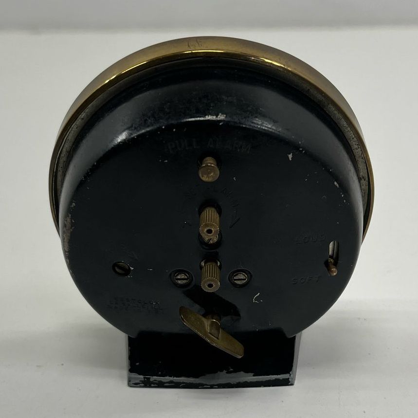 Vintage Collectible Westclox Big Ben Wind Up Table Desk Clock Black & Gold Tone