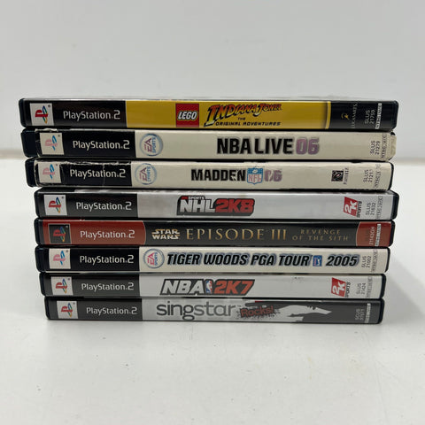 LEGO Indiana Jones Star Wars Episode III PlayStation 2 8 Game Lot PS2